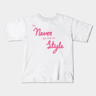 Style Lyrics Pink Kids T-Shirt